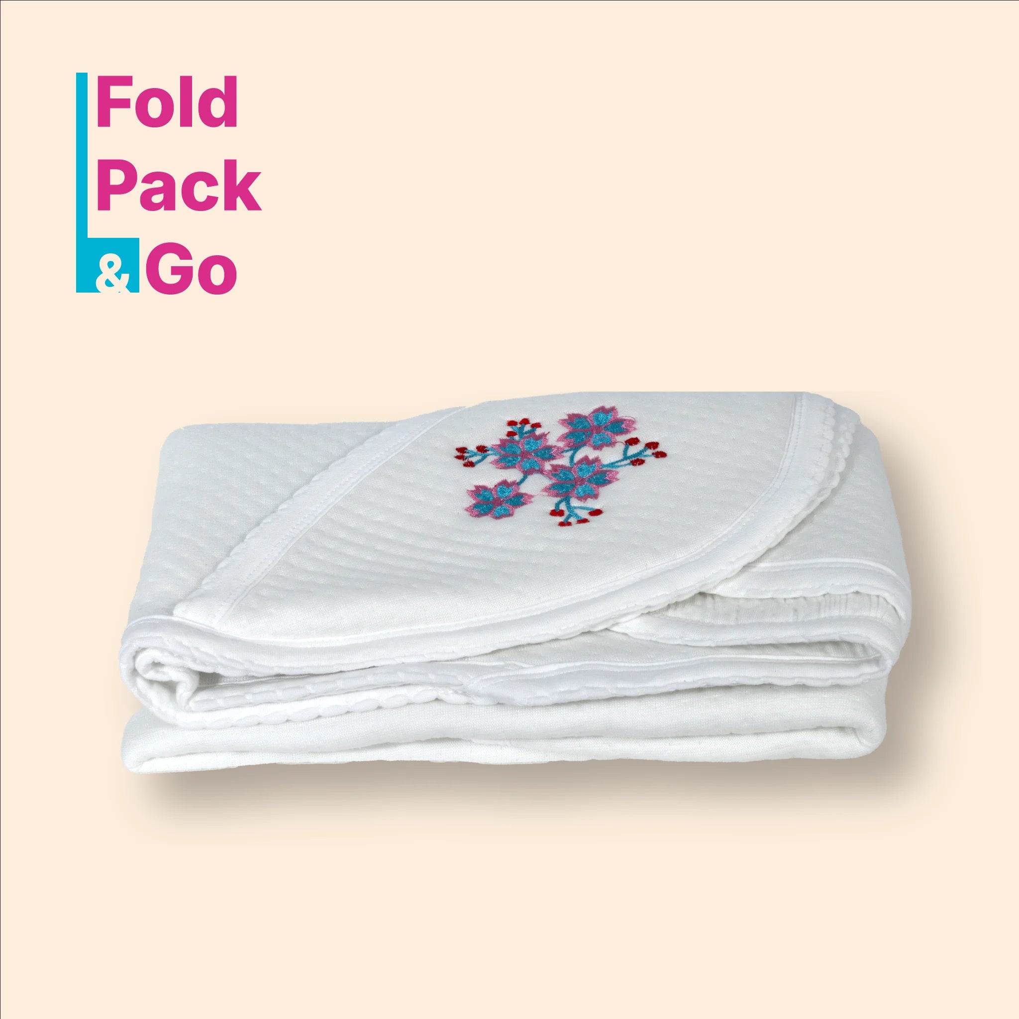 Premium Jacquard Baby Hooded Blanket-(80x80 cm) for Newborns & Infants