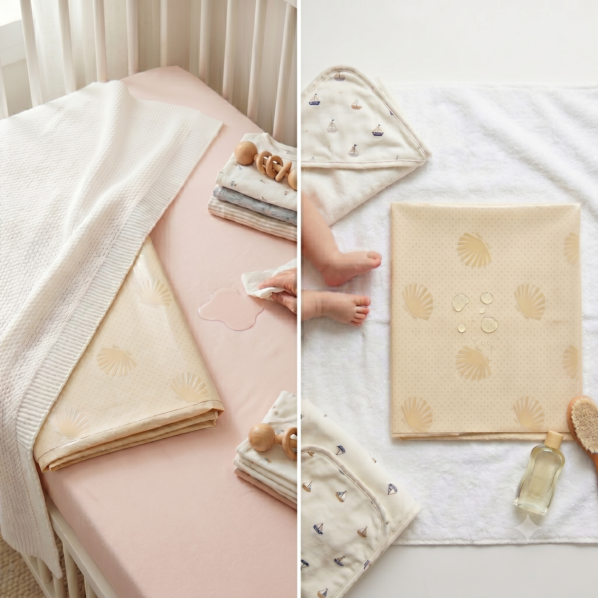 Kids Boon Waterproof PVC Baby Bed Protector Sheet (90 cm x 135 cm)