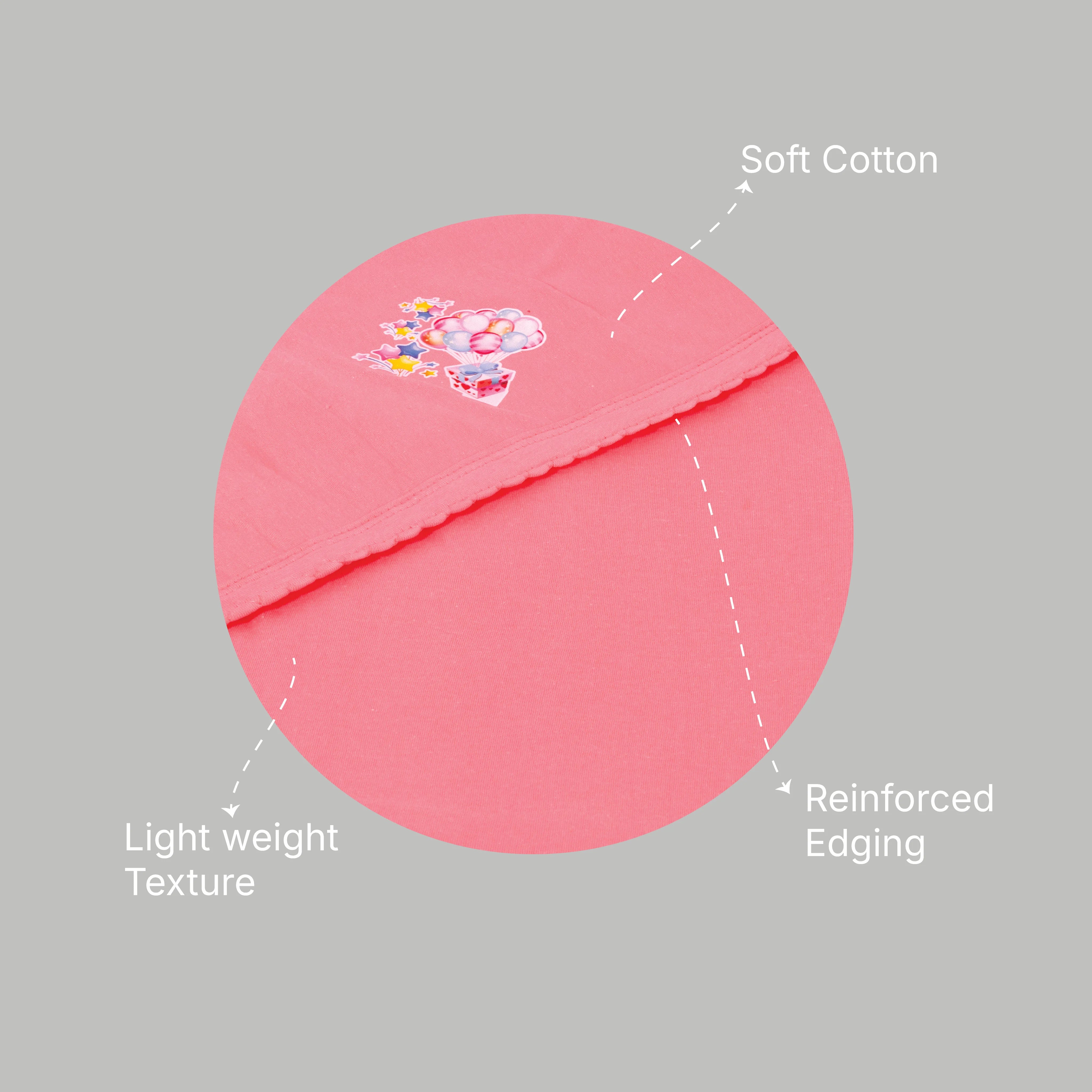 Premium Polar Fleece Hooded Baby Blanket (80x80 cm) – Swaddle Wrapper