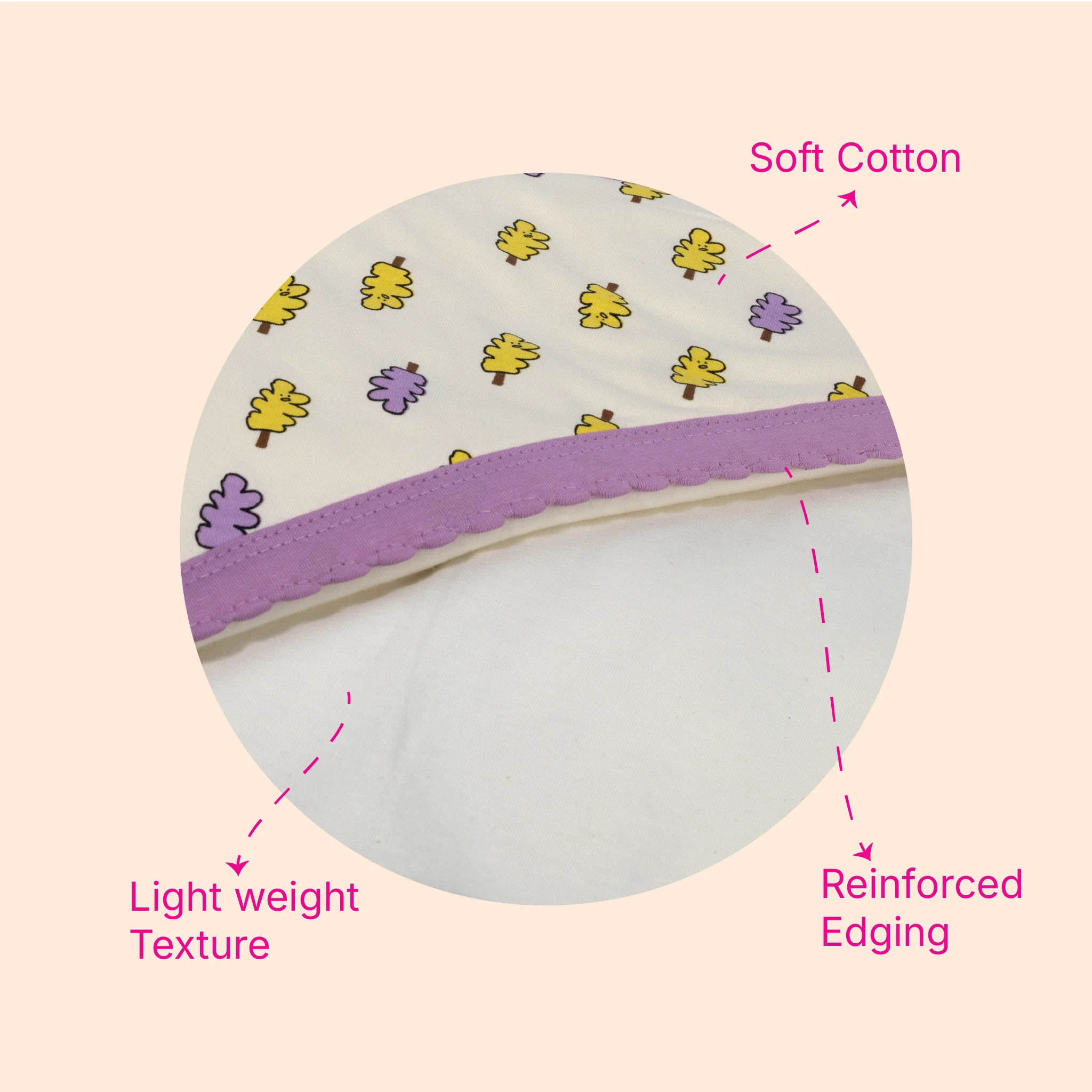 Polar Fleece Hooded Baby Blanket – Soft All-Weather Newborn Wrapper (0-12 Months, 80x80 cm)