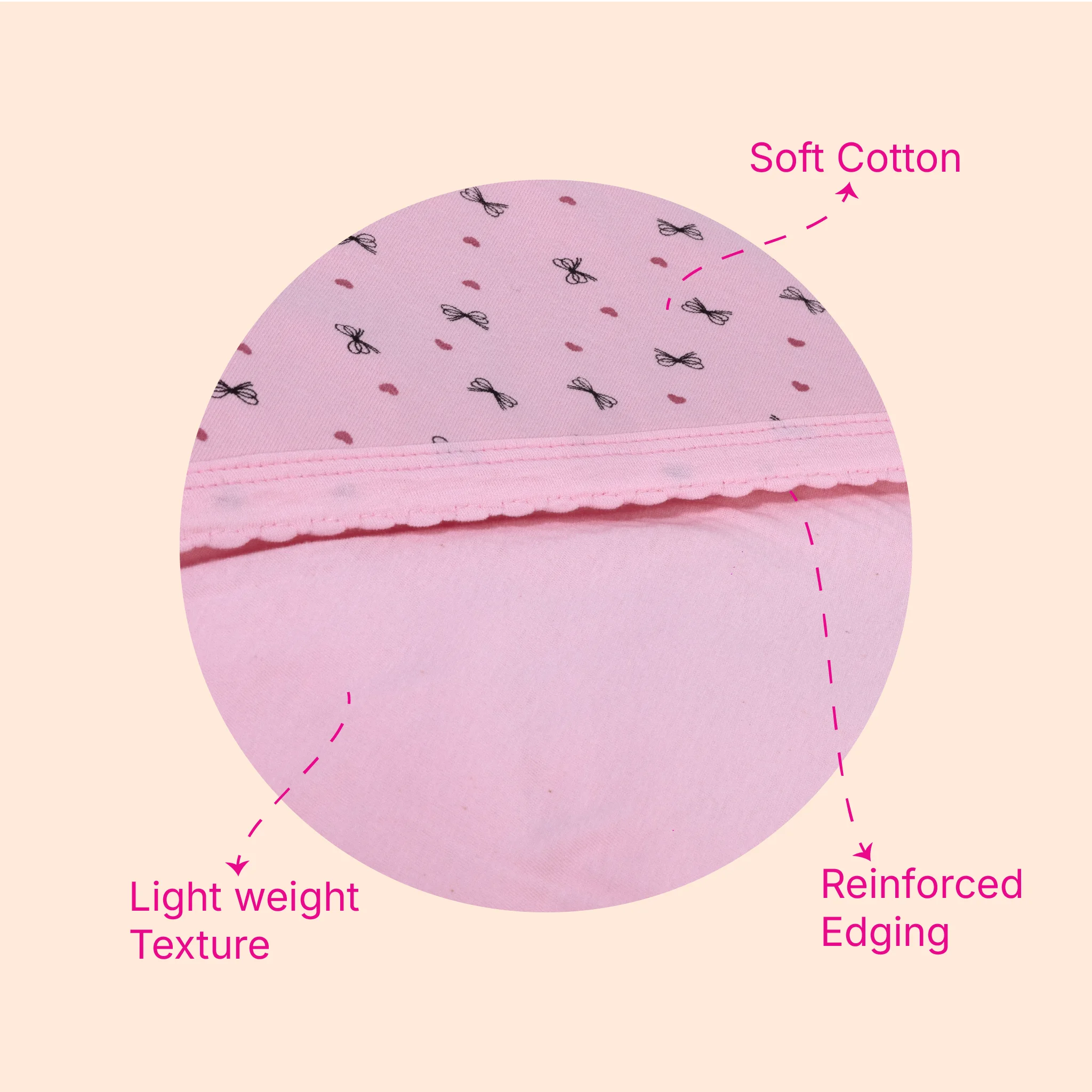 Polar Fleece Hooded Baby Blanket – Soft All-Weather Newborn Wrapper (0-12 Months, 80x80 cm)