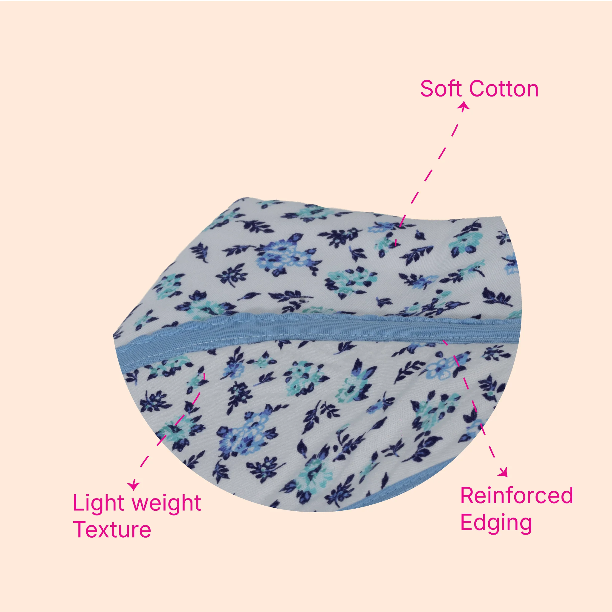 Polar Fleece Hooded Baby Blanket – Soft All-Weather Newborn Wrapper (0-12 Months, 80x80 cm)