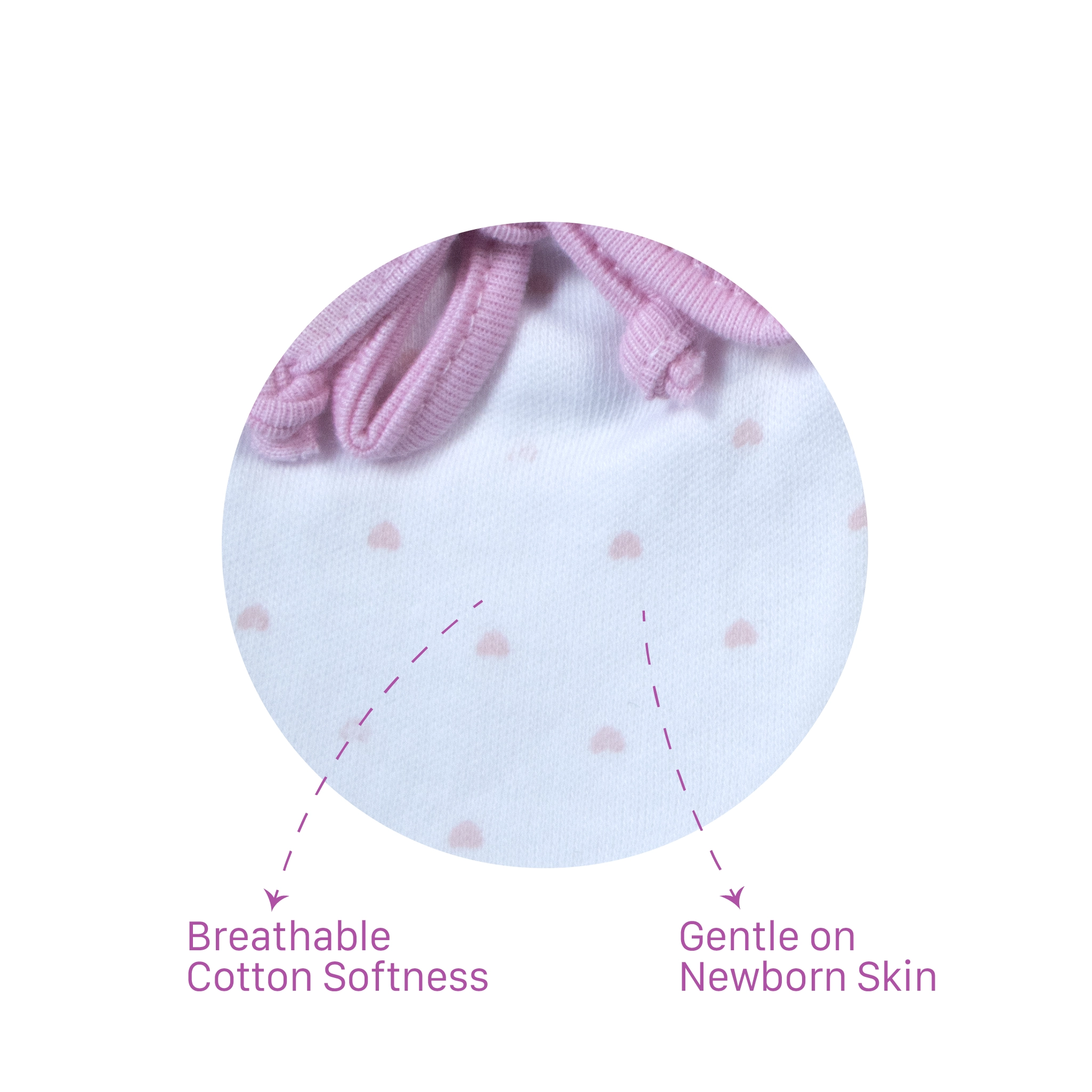 Ultra-Soft 100% Cotton Baby Mittens Set | Anti-Scratch Newborn Mittens (2-Pair Pack)