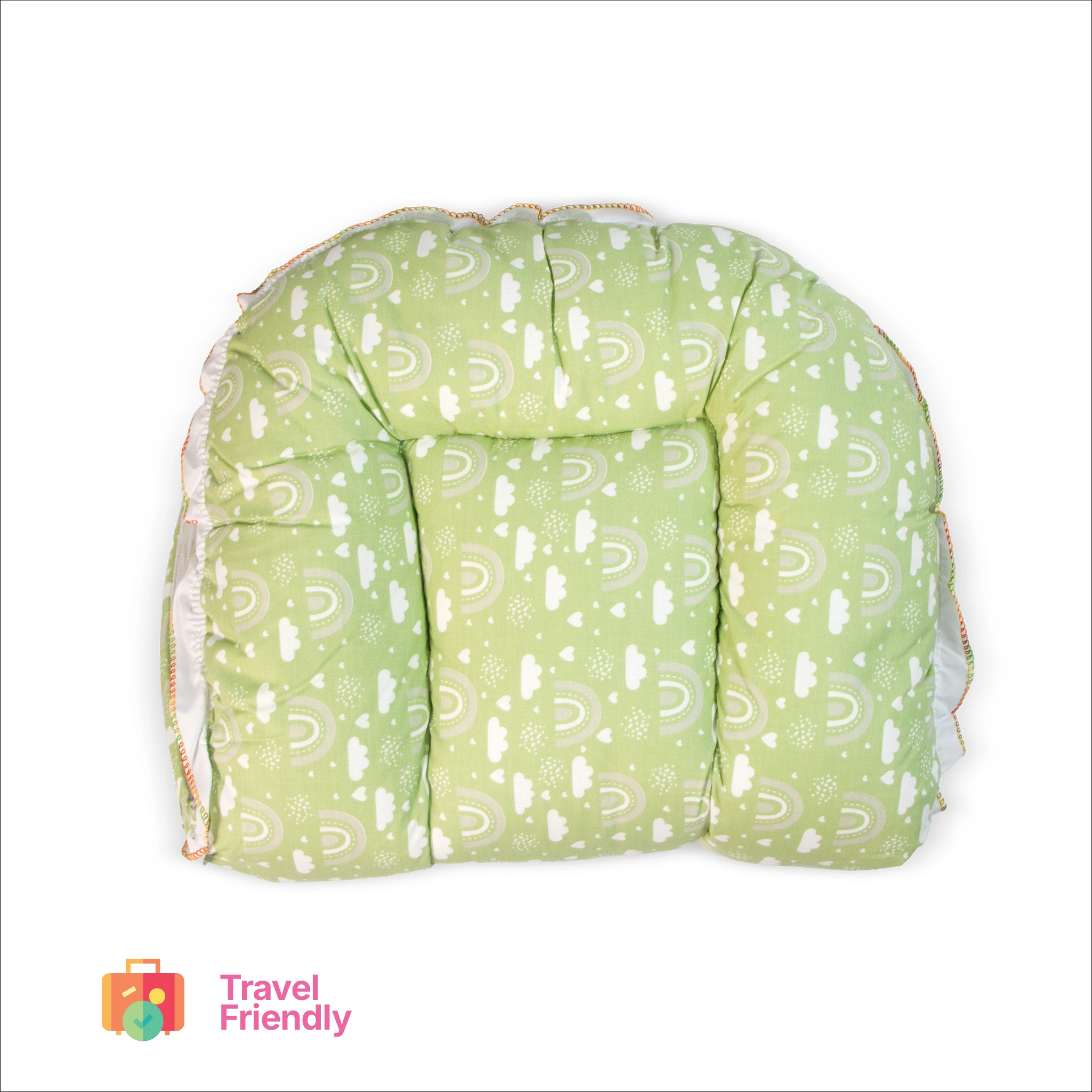 Premium Baby Bedding Set with Integrated Mosquito Net & Pillow | Portable Infant Mattress