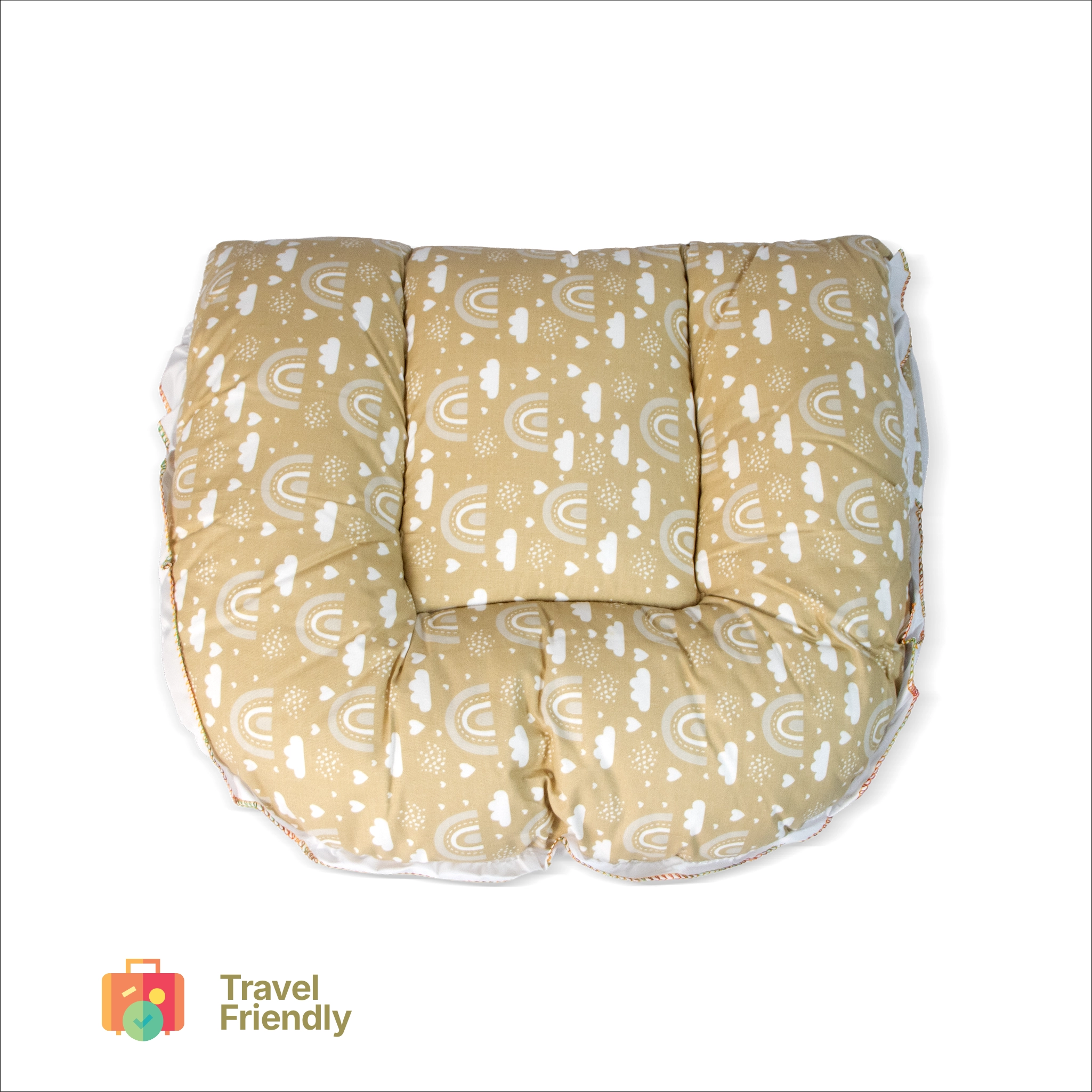 Premium Baby Bedding Set with Integrated Mosquito Net & Pillow | Portable Infant Mattress