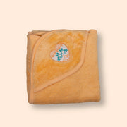 Baby Hooded Blanket - Plain- Orange