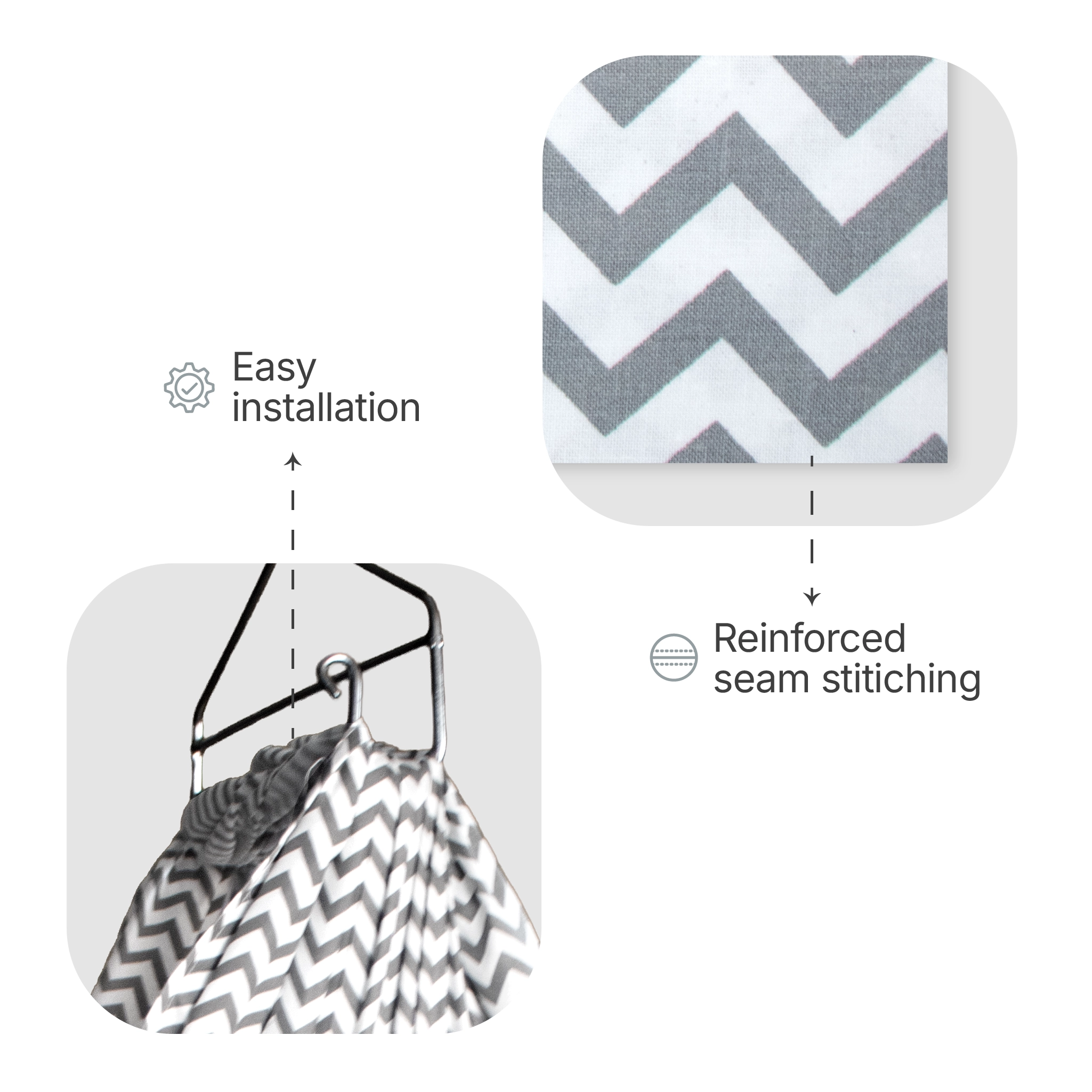 Premium 100% Cotton Hooded Baby Hammock Cradle Cloth