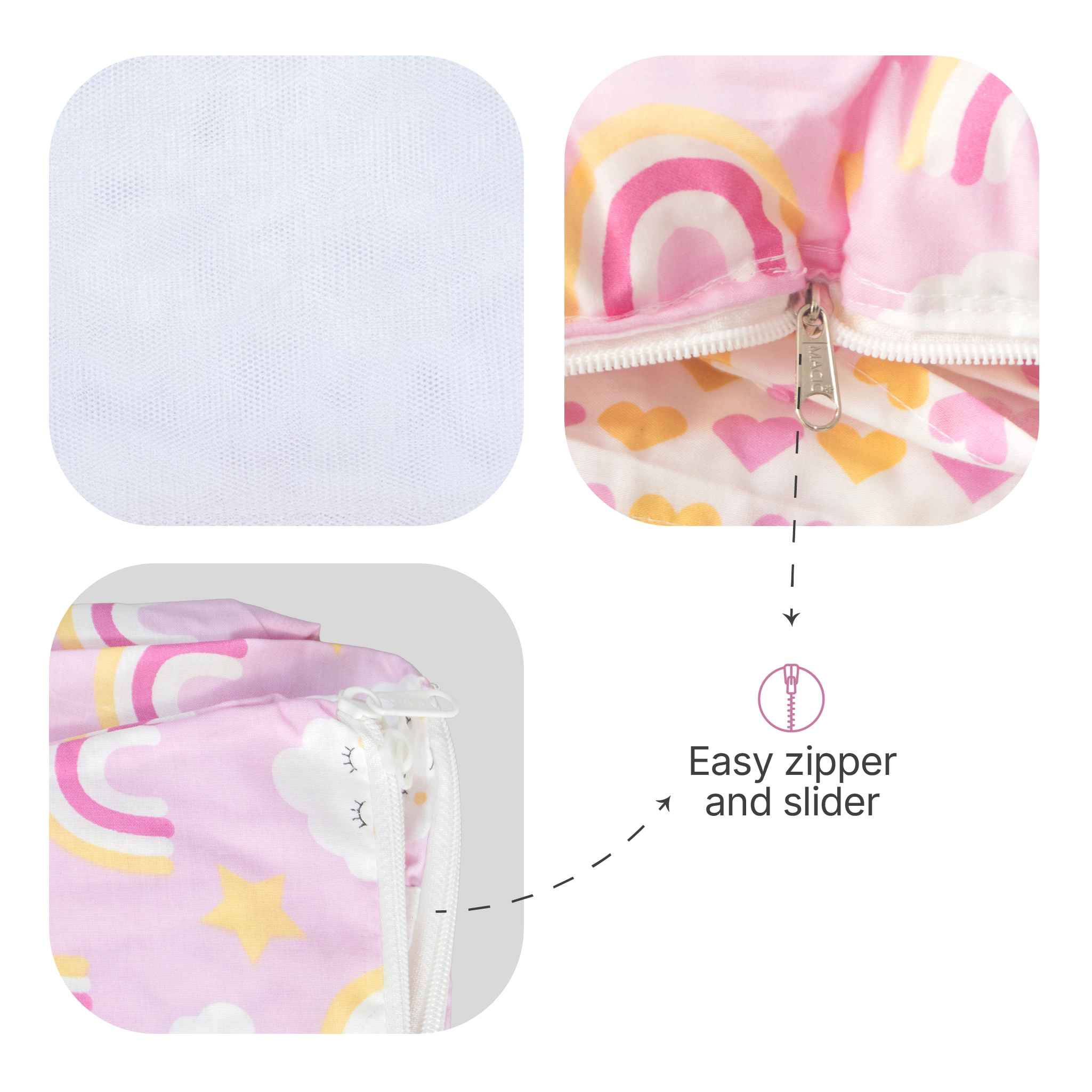 Premium Baby Hammock Cradle Combo | Attached Bed & Protective Mosquito Net