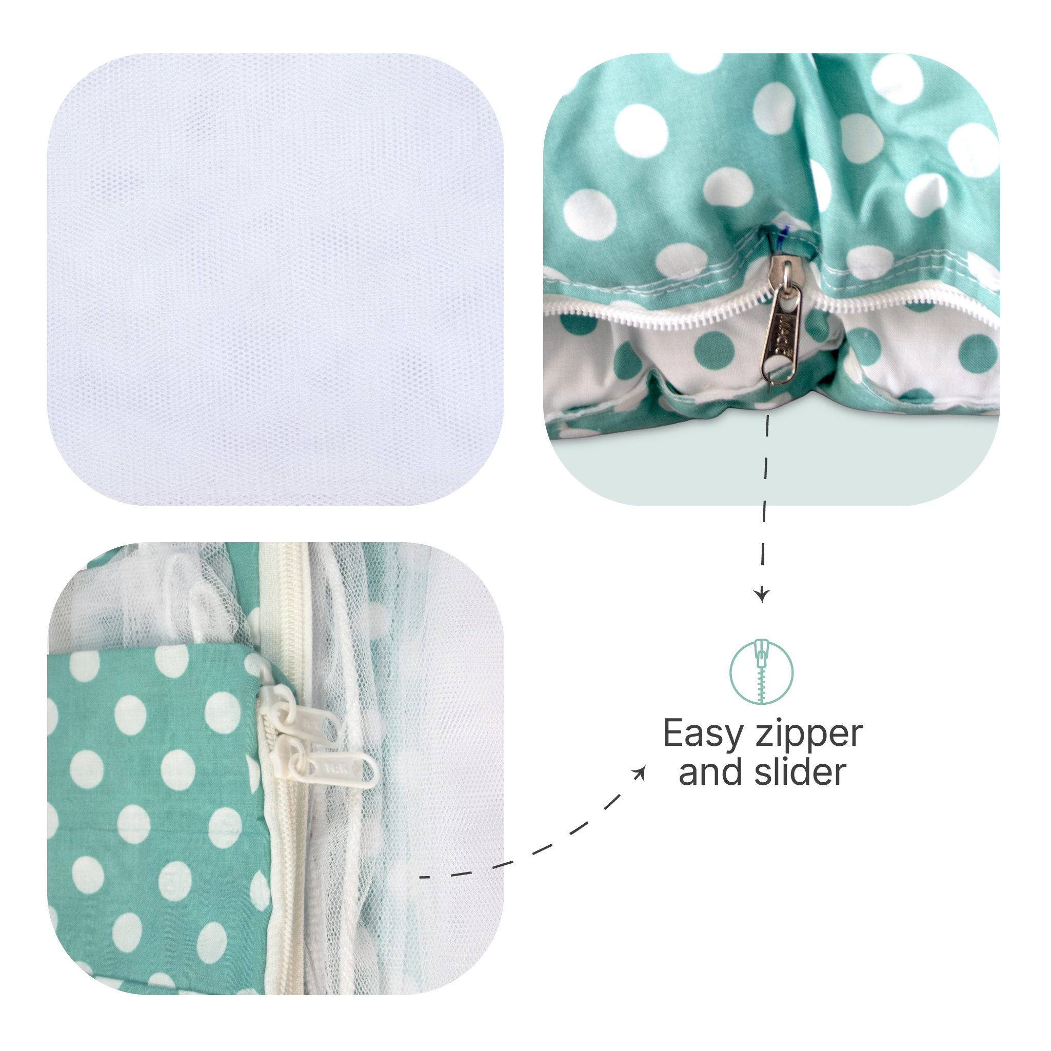 Premium Baby Hammock Cradle Combo | Attached Bed & Protective Mosquito Net