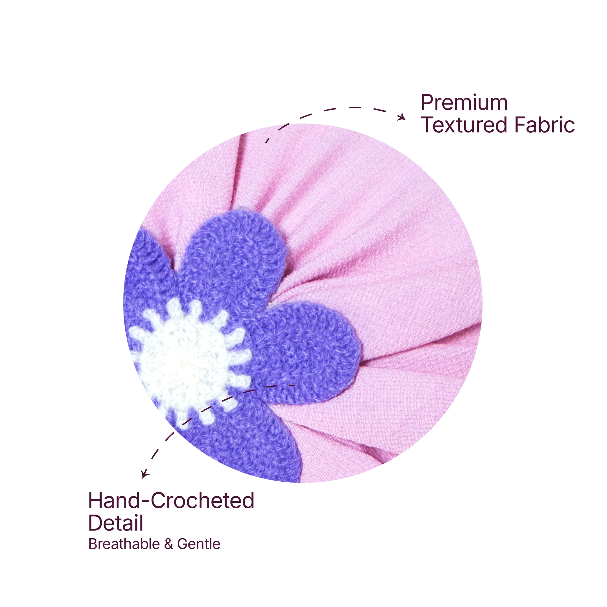 3-Pack Baby Girl Floral Turban Cap Set | Soft Stretch Infant Head Wraps (Combo Pack)