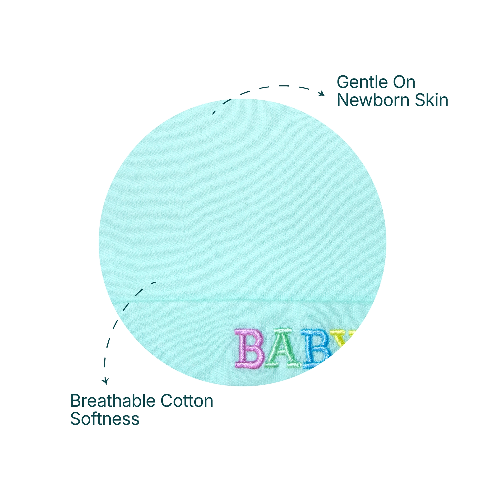 Premium Soft Cotton Baby Caps / Beanies – Pack of 2