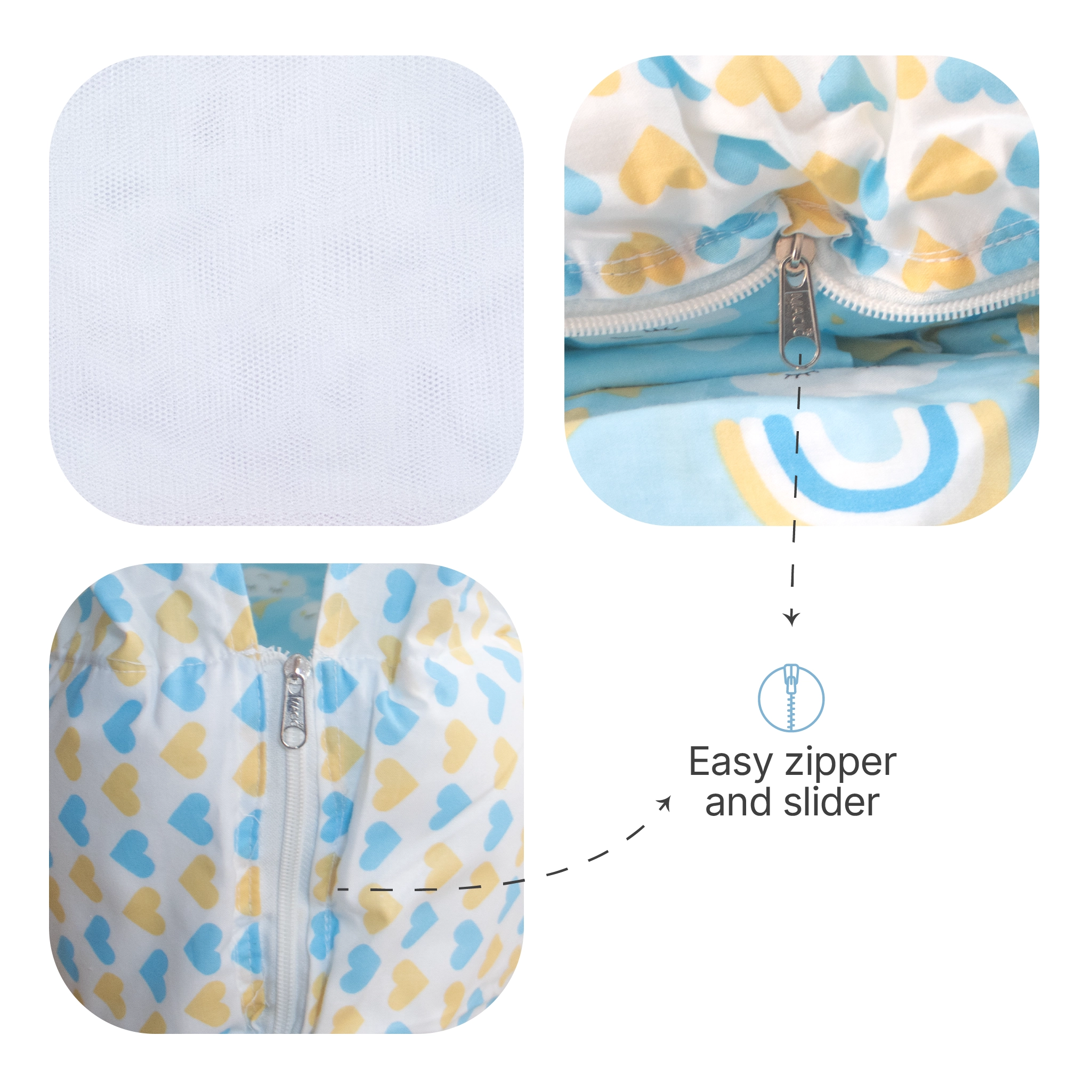 Premium Baby Hammock Cradle Combo | Attached Bed & Protective Mosquito Net