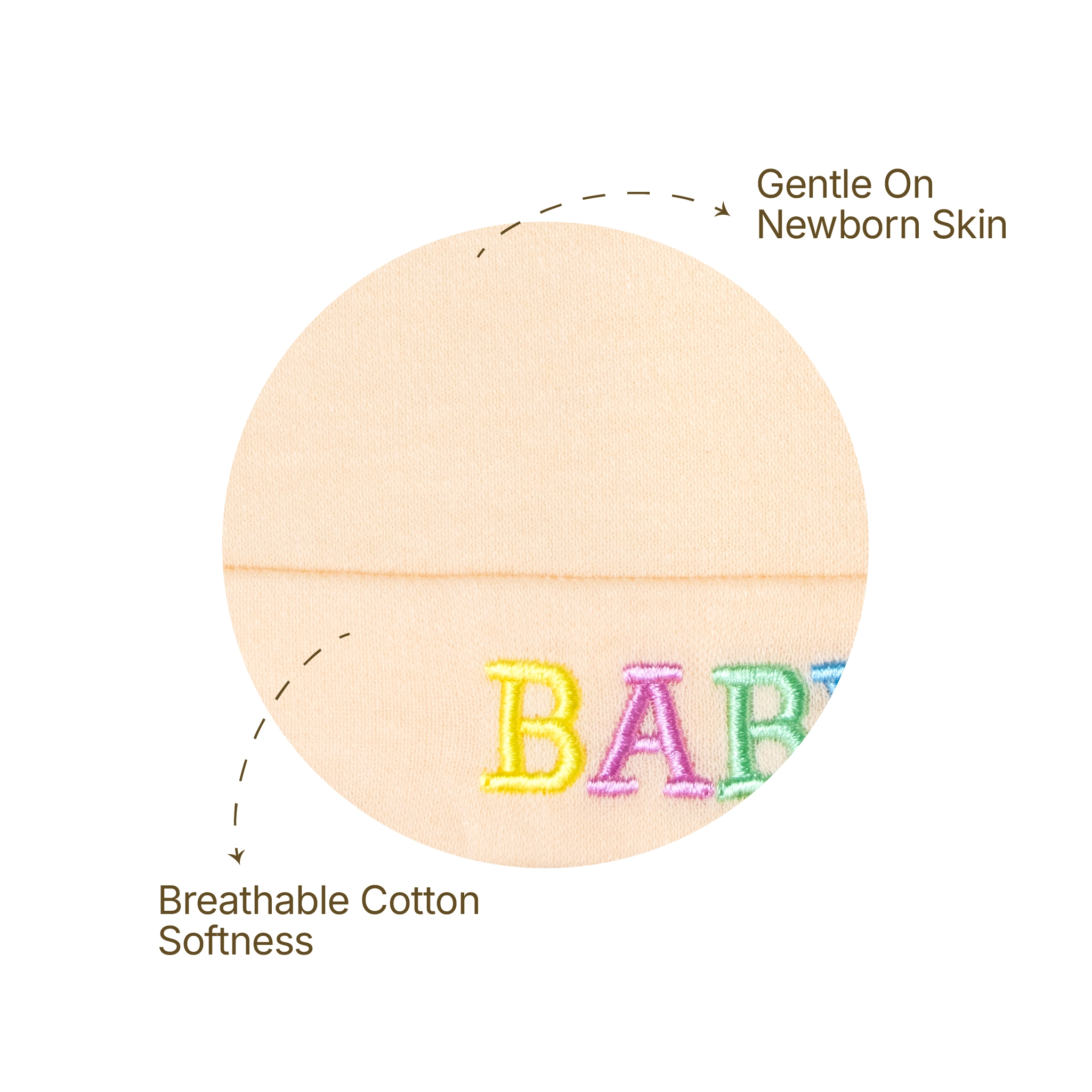 Premium Soft Cotton Baby Caps / Beanies – Pack of 2